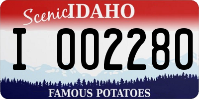 ID license plate I002280