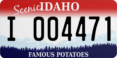 ID license plate I004471