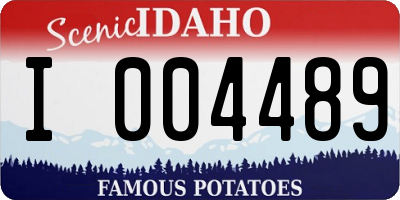 ID license plate I004489