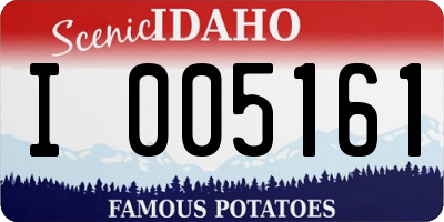 ID license plate I005161
