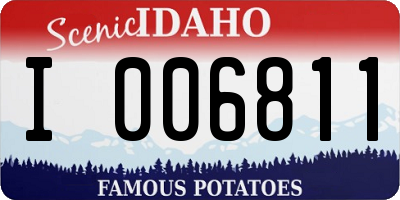 ID license plate I006811