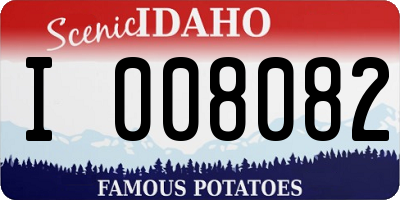 ID license plate I008082