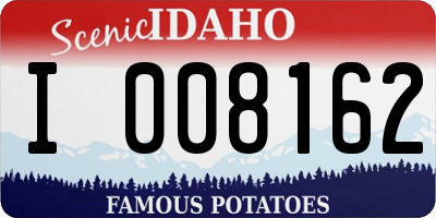ID license plate I008162