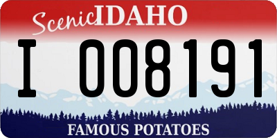 ID license plate I008191