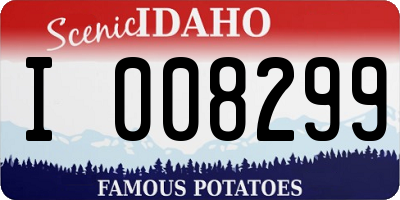 ID license plate I008299