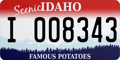 ID license plate I008343