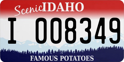 ID license plate I008349