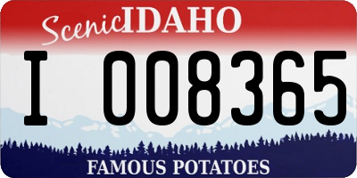 ID license plate I008365