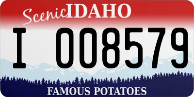 ID license plate I008579
