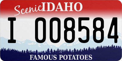 ID license plate I008584