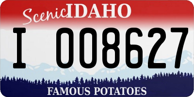 ID license plate I008627