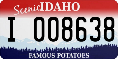 ID license plate I008638
