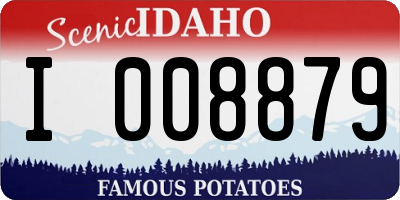 ID license plate I008879