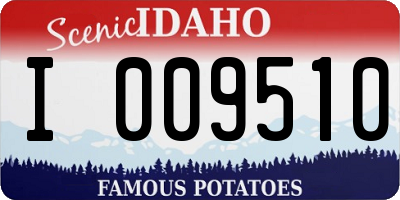 ID license plate I009510