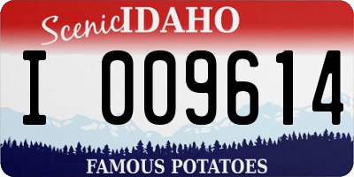 ID license plate I009614