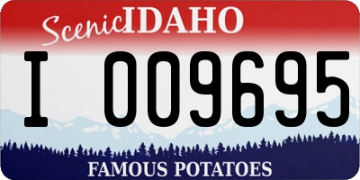 ID license plate I009695