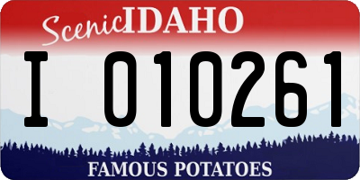 ID license plate I010261