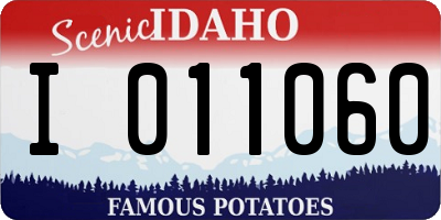ID license plate I011060