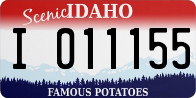 ID license plate I011155