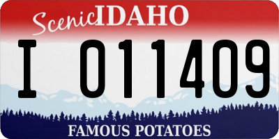 ID license plate I011409