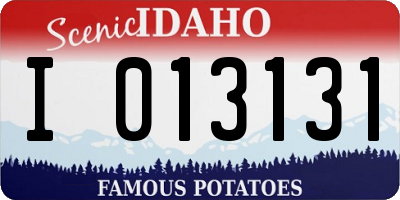 ID license plate I013131