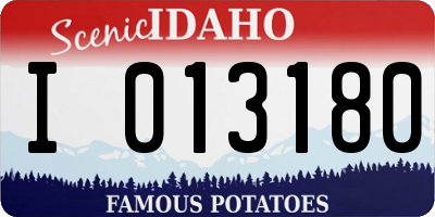 ID license plate I013180