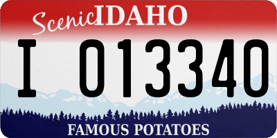 ID license plate I013340
