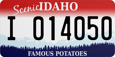 ID license plate I014050