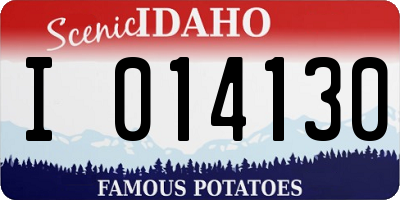 ID license plate I014130