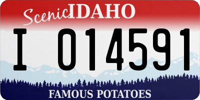 ID license plate I014591