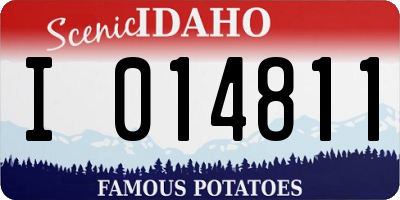 ID license plate I014811
