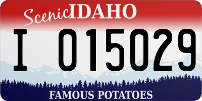 ID license plate I015029