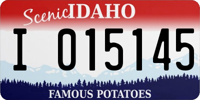 ID license plate I015145