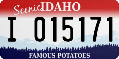 ID license plate I015171