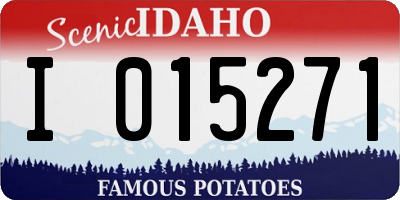 ID license plate I015271