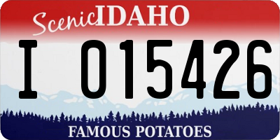 ID license plate I015426