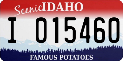 ID license plate I015460