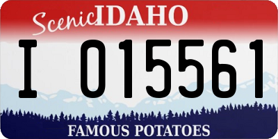 ID license plate I015561