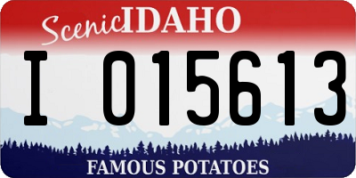 ID license plate I015613