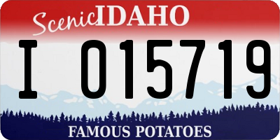 ID license plate I015719