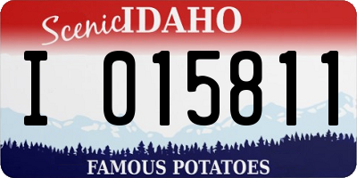 ID license plate I015811