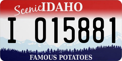 ID license plate I015881
