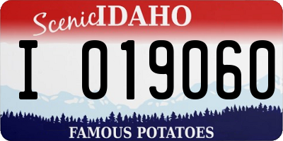 ID license plate I019060