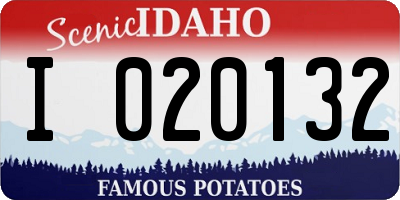 ID license plate I020132