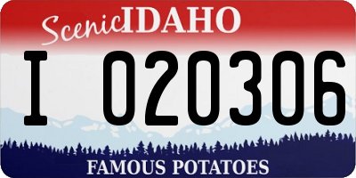 ID license plate I020306