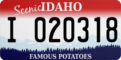 ID license plate I020318