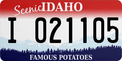 ID license plate I021105