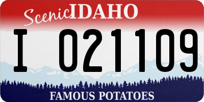 ID license plate I021109