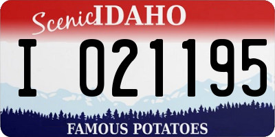 ID license plate I021195