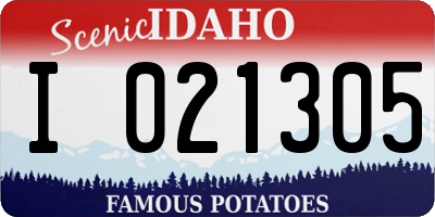 ID license plate I021305
